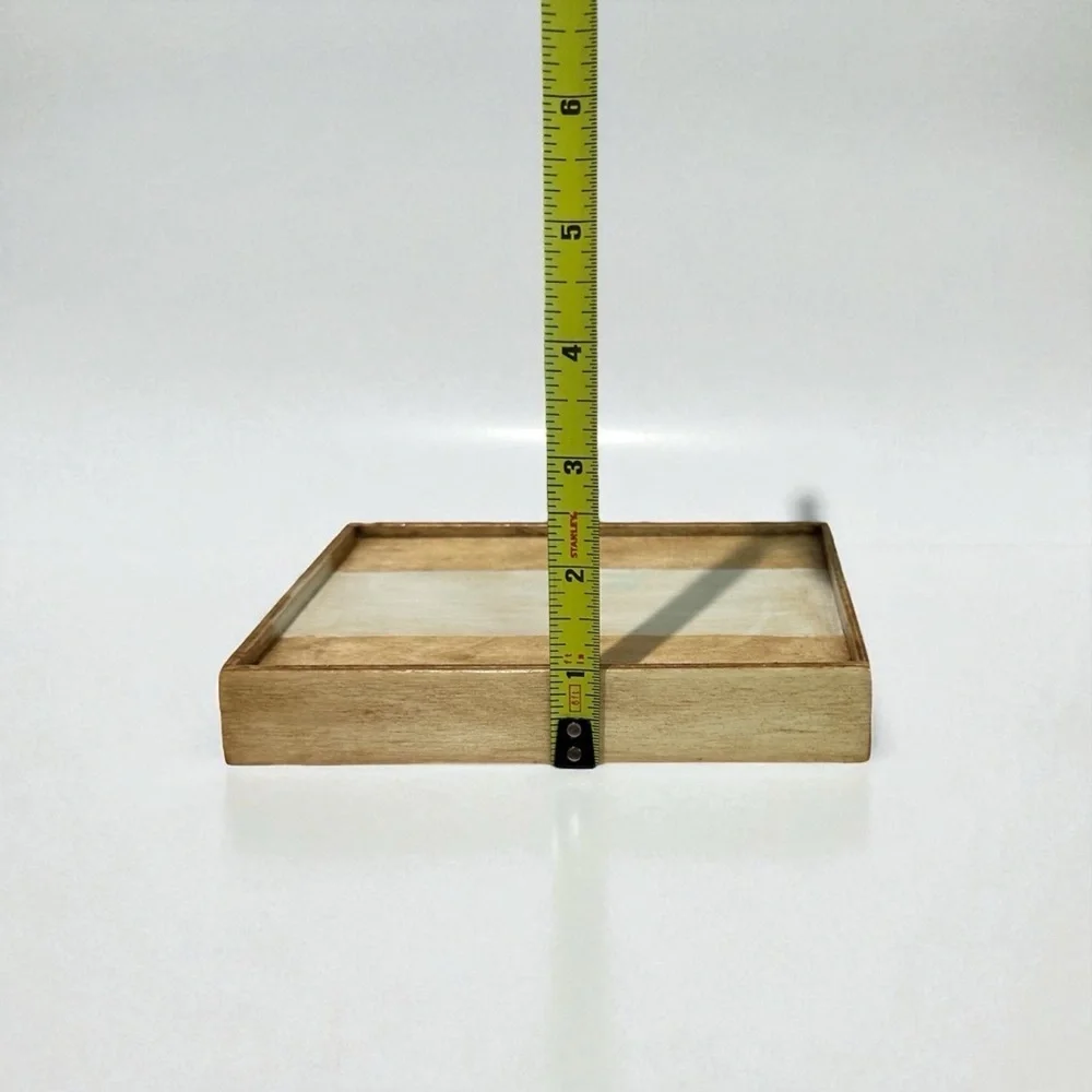 Handmade Wooden Trinket Dish Floral